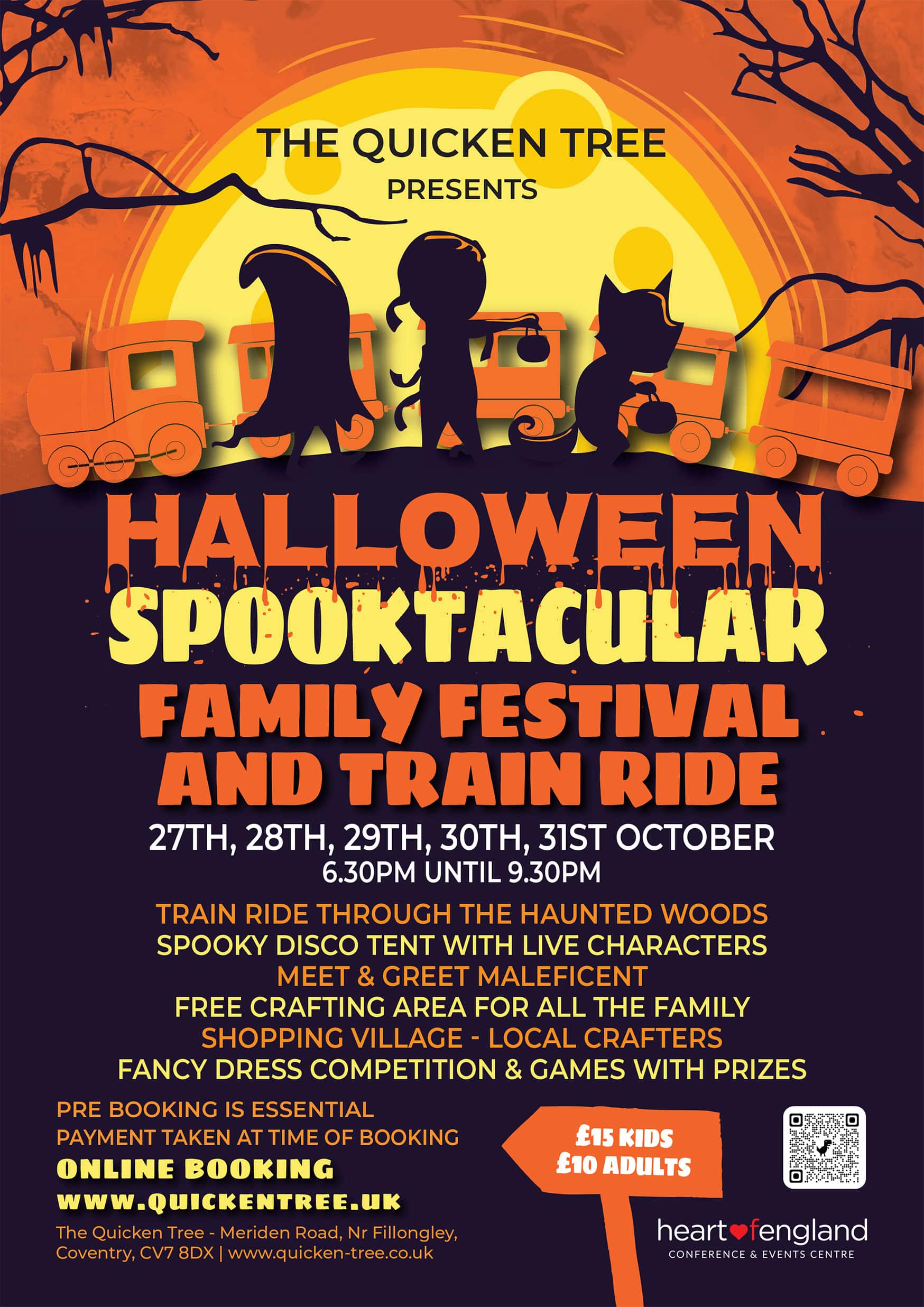 Halloween Spooktacular Family Festival And Train Ride - The Heart of England